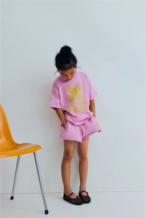 Logo TNS corto rosa lavanda THE NEW SOCIETY KIDS | S26AHB1P475PINKLAVANDER